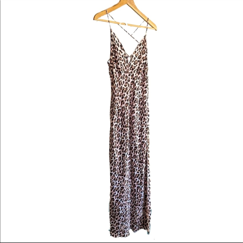 Vintage Victoria’s Secret leopard print silk slip dress